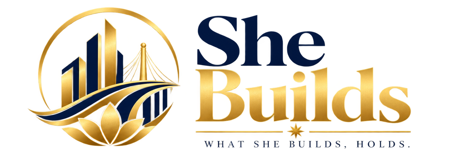 She Builds. What She Builds, Holds.